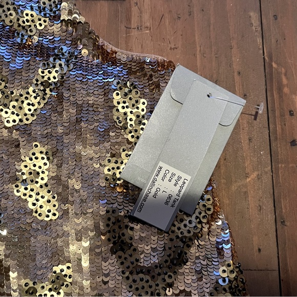 Urban Outfitters Dallin Chase Champagne Sequin Racerback Tank - Picture 5 of 9